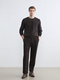 Bisiklet Yaka Erkek Sweatshirt