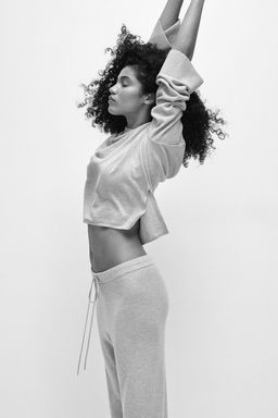 Pantalon en mezcla de cachemira