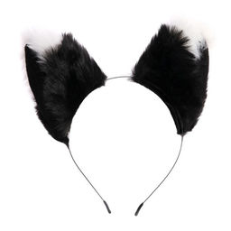 Карнавальный ободок новогодний Мяу аниме, черный с белым - Страна карнавалия фото 3