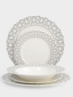 Сервиз обеденный, 6 перс, 18 пр, фарфор F, белый, Орнамент, Greco - Anna lafarg фото 13