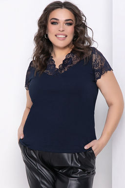 Блуза Мечта кокетки (синяя) Б8601 - Lt collection фото 6