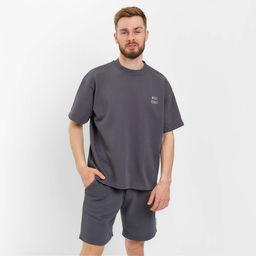 Футболка мужская MIST Men&apos;s casual размер 50, графитовый