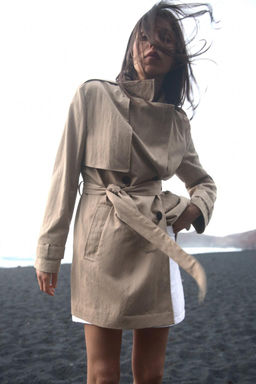 BELTED KNEE-LENGTH TRENCH COAT - Zara фото 2
