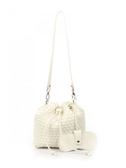 LACCOMA сумка СУ038-белый эко кожа хлопок