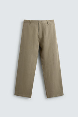 PANTAL?N RELAXED FIT VISCOSA - C??AMO / Vis?n - Zara фото 5