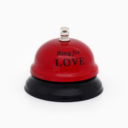 Звонок настольный Ring for a love, 7.5×7.5×6 см
