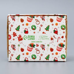 Цена за 5 шт. Коробка складная новогодняя «Сладкая», 10×8×3.5 см