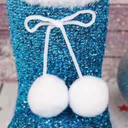 Подарочная упаковка Сапожок, цвет голубой - Страна карнавалия фото 2