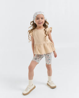 Футболка с баской Крем-брюле - Bungly фото 2