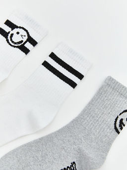 Desenli Erkek ?ocuk Soket ?orap 5li