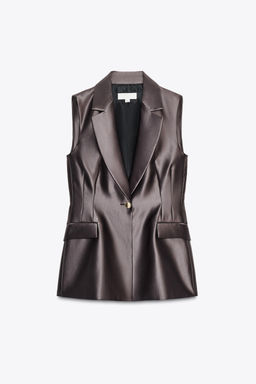 SATIN WAISTCOAT - Zara фото 14