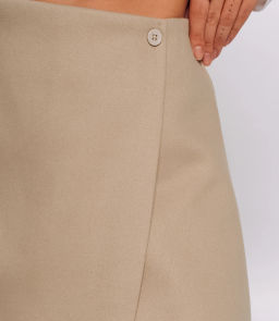 Юбка-шорты #КТ8662, бежевый