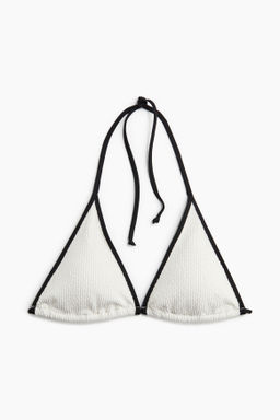 Top de bikini triangular con relleno