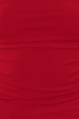 Trendyolmilla Siyah Buzgu Detayl? Fitted/Vucuda Oturan Tek Omuz Esnek Orme Bluz TWOSS21BZ0590  фото 12