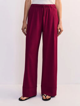 Льняные брюки с эластичным поясом / Zarina  фото 2