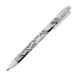 Цена за 12 шт. Ручка гелевая автоматическая чёрная Комикс-аниме МИКС - Calligrata фото 2