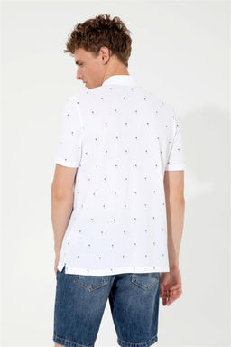 U. S. Polo Assn Мужская белая футболка с воротником-поло - U.s. polo assn фото 11