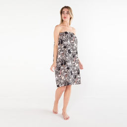 Полотенце банное Этель Леопард парео 80х144см, вафля 200г/м2, 100% хл  фото 2