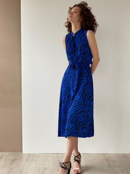 Платье, как из к/ф Красотка, синее с принтом - Martichelli фото 36