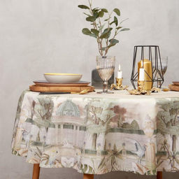 Скатерть Этель Райский сад d=220 +/- 3см