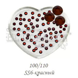 El Corazon Стразы стеклянные 100шт/110 SS6-красный