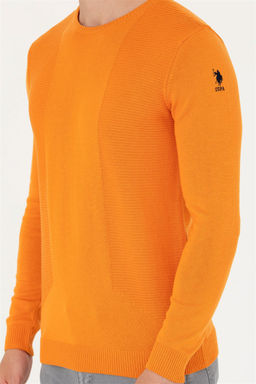 U. S. Polo Assn Мужской оранжевый свитер - U.s. polo assn фото 6