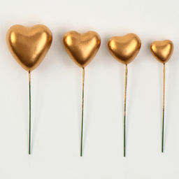 Набор для украшения Сердечки, цвет золото - Страна карнавалия фото 3