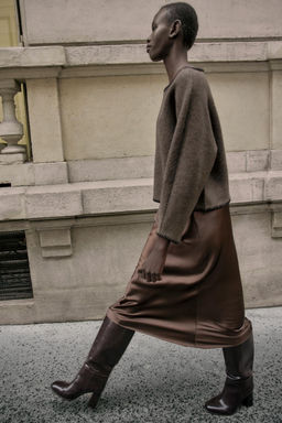 CONTRAST TOPSTITCHED KNIT JUMPER - Zara фото 3