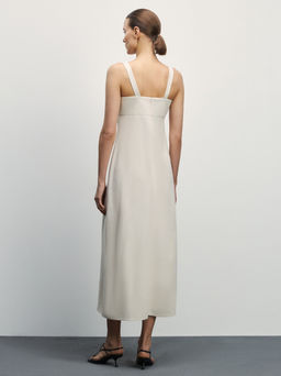 Платье миди изо льна / Zarina  фото 4