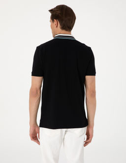 Siyah Slim Fit Ti__rt