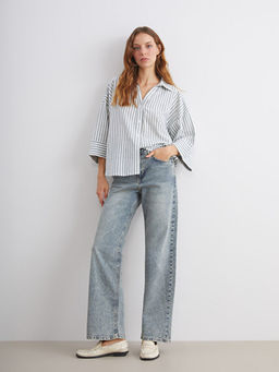 Straight Fit Kad?n Jean Pantolon