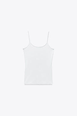 POLYAMIDE TOP WITH THIN STRAPS - Zara фото 13