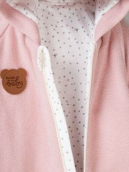 Комбинезон флисовый с закрытой ножкой Роза 0+ - Bungly фото 4