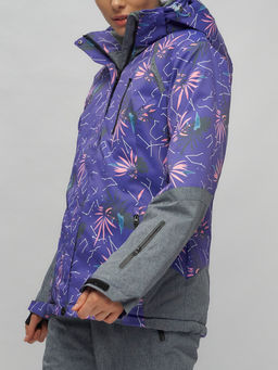 Горнолыжный костюм женский фиолетового цвета 02216F - Chunmai фото 10