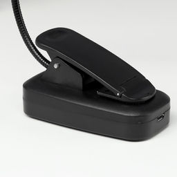 Лампа настольная RISALUX 16108/1, светодиодная, на прищепке, USB, чёрная, 5.3×8.2×22.5 см