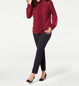 Блузка, бордовая - Patrizia dini фото 7