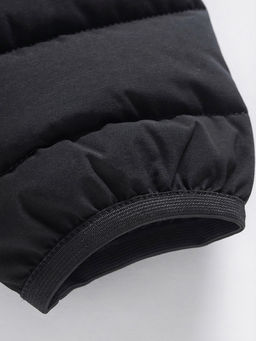 Куртка мужская стёганая с капюшоном с графеновой подкладкой черного цвета 9623_1Ch