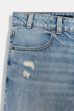 JEANS Z1975 STRAIGHT LOW-RISE RIPPED - Zara фото 22