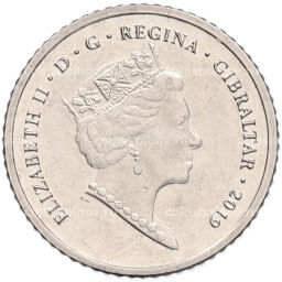 Монета 5 пенсов 2019 года Гибралтар Островные игры