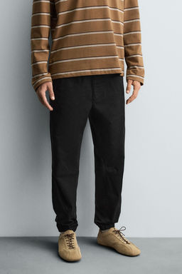PANTAL?N CINTURA JOGGER SLIM FIT / Negro