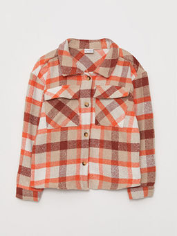 Ekose Uzun Kollu K?z ?ocuk G?mlek Ceket - Waikiki фото 3