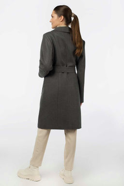 01-11105 Пальто женское демисезонное (пояс) - El podio фото 4