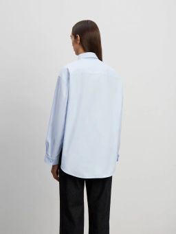 Рубашка однотонная - Emka фото 4