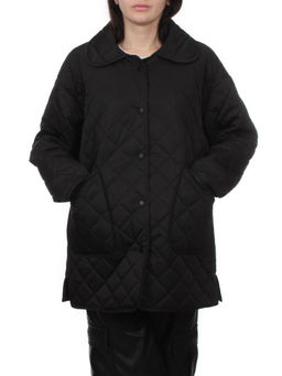 H24-003 BLACK Куртка демисезонная женская (100 гр. холлофайбер) - Фабричный китай фото 3