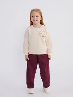 Bisiklet Yaka K?z ?ocuk Sweatshirt