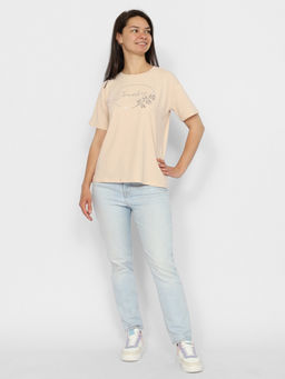 CRB wear/CSMW 60271-31 Футболка женская,бежевый/Ex.Cherubino  фото 2