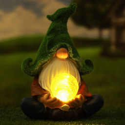 Садовый фонарь Гном предсказатель 16х13х27см - Take it easy фото 2