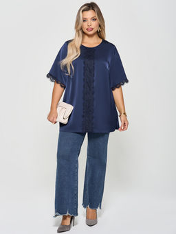 Блузка 0409-1 черничный