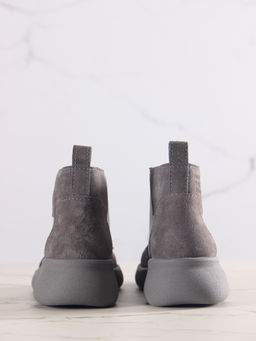 Ботинки 305.927gr.Серый замок замша+серый игуана+серый/байка