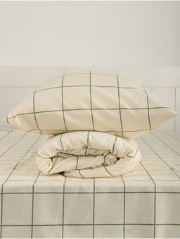 Постельное бельё 1.5-спальное «Этель. Новогодняя клетка», бязь